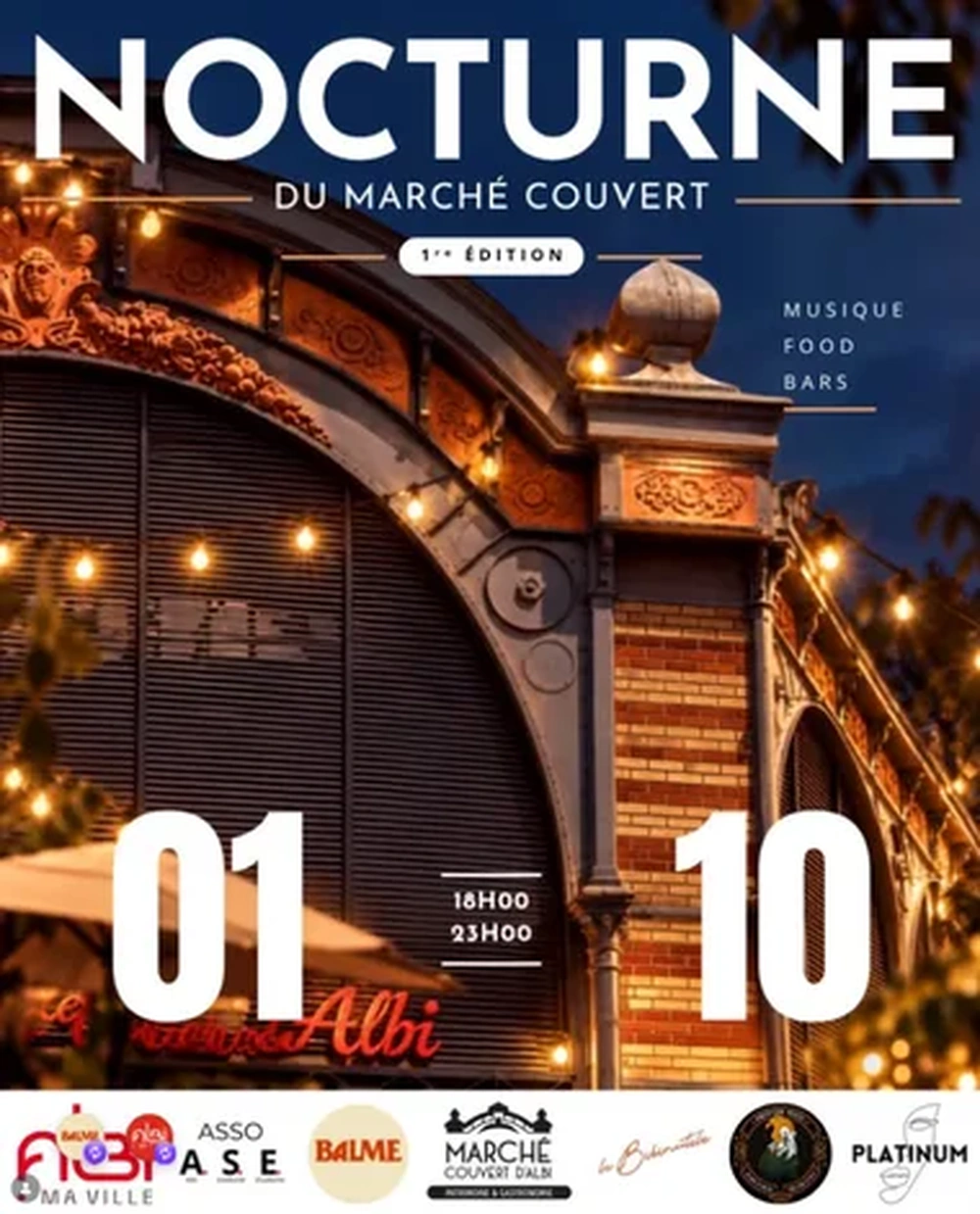 PREMIÈRE NOCTURNE DU MARCHÉ COUVERT, Sixième Avenue sera en première ligne !