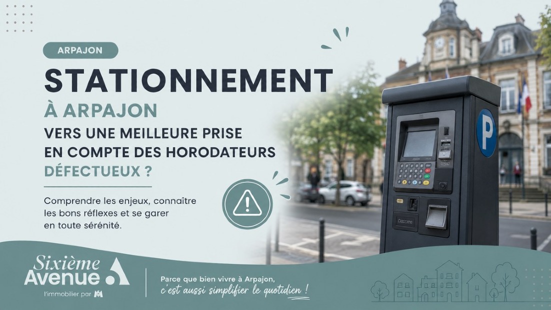 Stationnement à Arpajon : vers une meilleure prise en compte des horodateurs défectueux ?