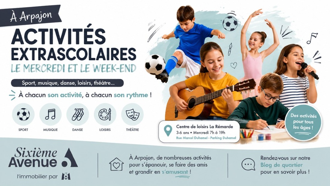 🎒 Que faire le mercredi et le week-end à Arpajon ? Toutes les activités extrascolaires pour les enfants