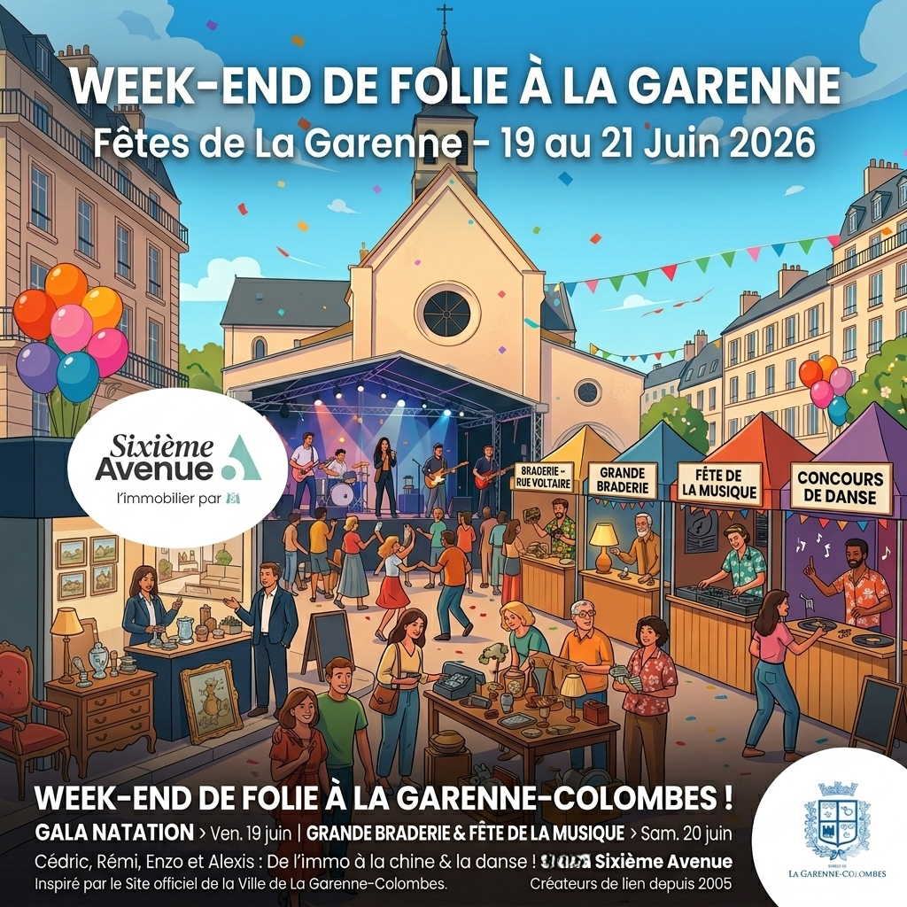 Alerte week-end de folie à La Garenne-Colombes ! 🥳