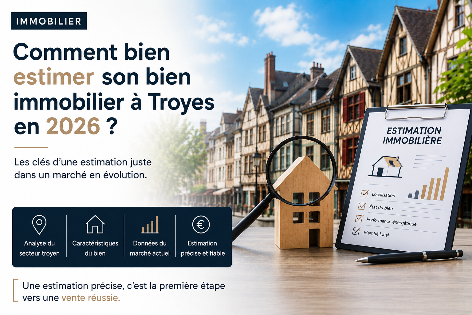 Comment bien estimer son bien immobilier à Troyes en 
2026 ?