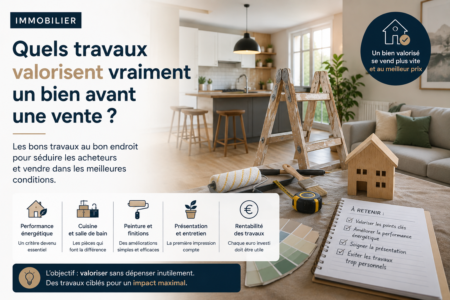 Quels travaux valorisent vraiment un bien avant une vente ?