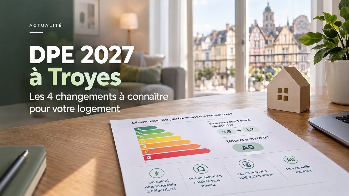DPE 2027 à Troyes : les 4 changements à connaître pour votre logement